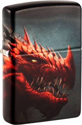 ZIPPO Dragon Design 540 White Matte Windproof Lighter Pocket Lighter