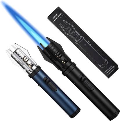 CARTSPACE Windproof Jet Flame Lighter, Bright Fire Lighter with Safety Lock Bright Fire Lighter with Safety Lock & Adjustable Red/Blue Flame. Pocket Lighter