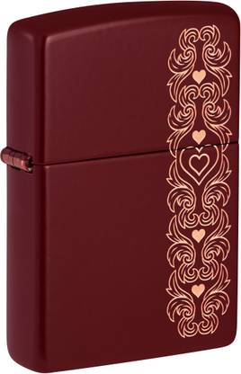 ZIPPO Heart Garland Design Merlot Windproof Lighter Pocket Lighter