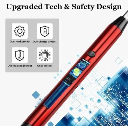 DN BROTHERS Electric Lighter for Candles Rechargeable Electric Gas Lighter for Kitchen DN143 Home Use Candle Lighter Plasma Lighter Flameless Windproof USB Lighter DN143 Pocket Lighter