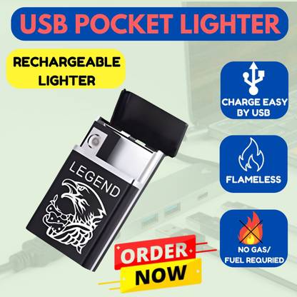 Clairbell Legend Slide Cigarette Case Windproof Cigarette Lighter Pocket Size LighterRP421 Pocket Lighter