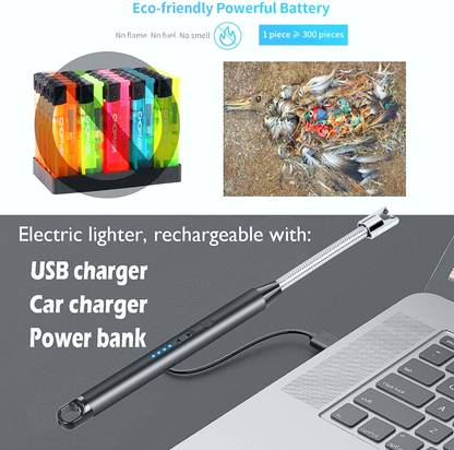 crockdile "BlazeSpectra Lighter for Multi-Dimensional Flame and Infinite Possibility" Aluminium Electronic Gas Lighter Pocket Lighter