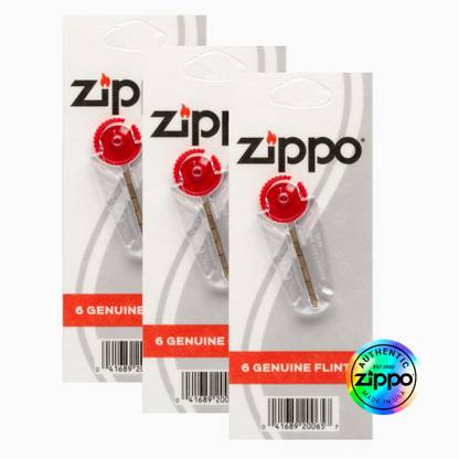 ZIPPO Genuine Flint Pack of 3 Pocket Lighter