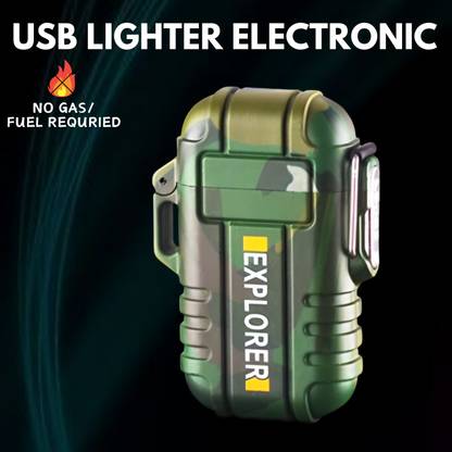 FRONY Explorer USB Cigaratte Lighter, Windproof Flameless ARC Rechargeable LighterB132 Explorer USB Cigaratte Lighter, Windproof Flameless ARC Rechargeable LighterB132 Pocket Lighter