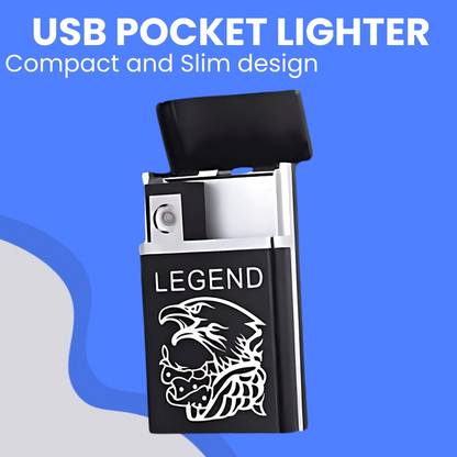 GUGGU Usb (Cigarette Lighter) Electronic Usb Windproof Rechargeable Lighter SN262 Usb (Cigarette Lighter) Electronic Usb Windproof Rechargeable Lighter SN262 Pocket Lighter