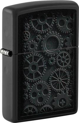 ZIPPO Steampunk Design Black Matte Windproof Lighter Pocket Lighter