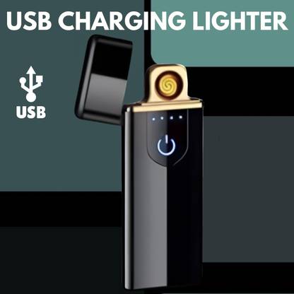 FRONY USB Cigarette Lighter for Smoking Windproof Slim Lighter with Fingerprint D276 USB Cigarette Lighter for Smoking Windproof Slim Lighter with Fingerprint D276 Pocket Lighter