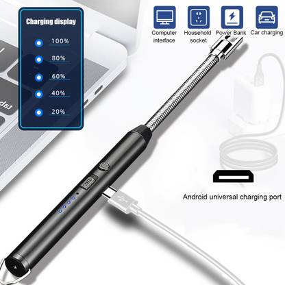 PROBEROS Grill Aromatherapy Camping BBQ Gas Stoves Candle Lighter Windproof, Rechargeable USB Electric Arc Lighter Multicolored Pocket Lighter