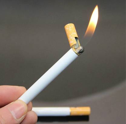 risen styles Refillable Classic Cigarette Shaped Fancy Lighter Pocket Lighter (White) myfirstdot Pocket Lighter