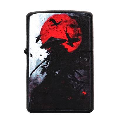 First Dot Lighter | Windproof Cigarette Lighter For Men | Sturdy Metal | Samurai Warrior Pocket Lighter