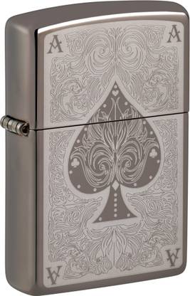 ZIPPO Ace Filigree Engraved Windproof Lighter Pocket Lighter
