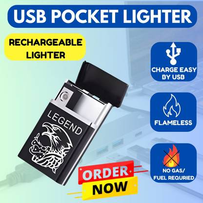 Clairbell Legend Slide Cigarette Case Windproof Cigarette Lighter Pocket Size LighterRP4 Pocket Lighter