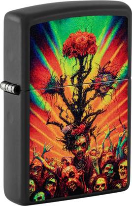 ZIPPO Abstract Zombie Black Matte Windproof Lighter Pocket Lighter