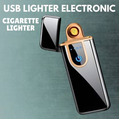 Clairbell USB Cigarette Lighter for Smoking Windproof Slim Lighter with Fingerprint I409 USB Cigarette Lighter for Smoking Windproof Slim Lighter with Fingerprint I409 Pocket Lighter