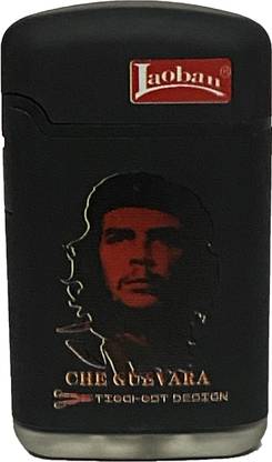 Laoban CHE Guevara Rubberized Matte Black Finish Premium Pocket Lighter Pocket Lighter