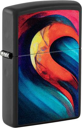 ZIPPO Whole Heart Set Design Black Matte Windproof Lighter Pocket Lighter