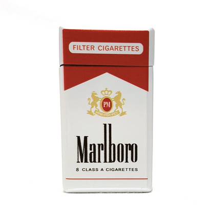 FITUP Premium Refillable Marlboro Red White Cigarette slim Design Cigarette -Windproof Lighter -Jet Flame -Slim, Sleek Design - Collectibles Gifts for Men Pocket Lighter