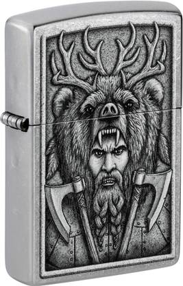 ZIPPO Barbarian Design Street Chrome Windproof Lighter Pocket Lighter