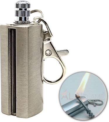 FITUP UPGRADED Permanent Metal Match Lighter Forever Keychain Lighter Waterproof Emergency Matchstick Survival Flint Fire Starter (Fuel Not Included) Pocket Lighter