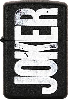 FITUP Lighter | Windproof Cigarette Lighter For Men | Sturdy Metal Joker Lighter For Cigarette | Runs On Liquid Fuel | Classic Joker Pocket Lighter