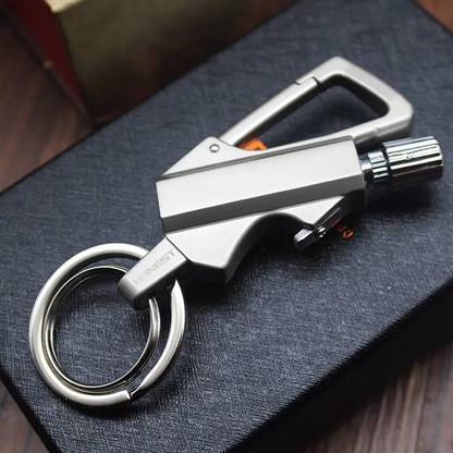 Point Zero keychain opener 3in1 Cigarette Lighter Pocket Lighter keyring keychain opener Flint Fire Starter Striker Included