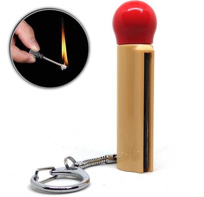 FITUP Upgraded Match Stick Safety Waterproof Flint lollipop Lighter Fire Starter Emergency Match Sticks for Outdoor Camping Refillable Survival Tool Pocket Lighter