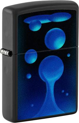 ZIPPO Black Light Lava Lamp Design Black Matte Windproof Lighter Pocket Lighter