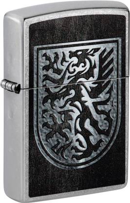 ZIPPO Dragon Shield Design Street Chrome Windproof Lighter Pocket Lighter