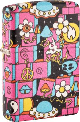 ZIPPO Abstract Design Glow in the Dark Green Windproof Lighter Pocket Lighter