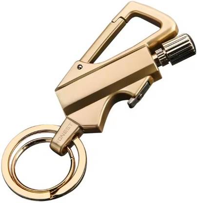 Iris Grape ® Honest Keychain Multitools Flint Metal Matchstick FireStarter,Bottle Opener Honest Match Stick Lighter Multi-function Key Ring Portable Metal Keychain Pocket Lighter