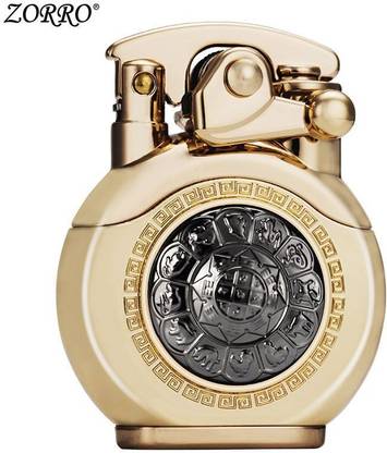 Smoke King Gold Zorro Spinner Pocket Lighter