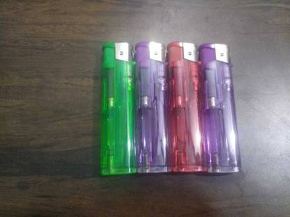 Swikaar 4PC Ciggerete Lighter Multicolor AW2 Pocket Lighter