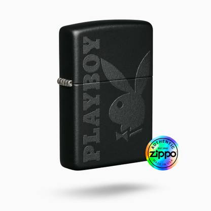 ZIPPO Playboy Bunny Logo Black Matte Windproof Lighter Playboy Pocket Lighter