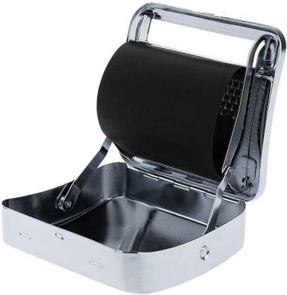 global up Stainless Steel Rectangular Roller Machine Box Case Cigarette Tobacco Box Case Pocket Lighter
