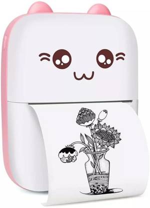 RIGHT SEARCH Portable Bluetooth Mini Thermal Printer Self Adhesive Paper OHJ12 Multi-function Monochrome Label Printer