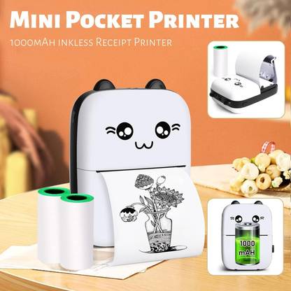 Wifton iOS, Android Paper Printer with USB Cable for Study Thermal Printer