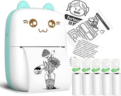 Xerio Mini Bluetooth Thermal Printer, Portable Label Printer Inkfree Printer Bluetooth