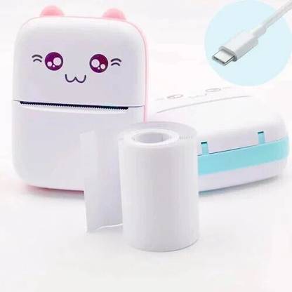 EVAAENTERPRISES Cute Mini Printer (Bluetooth thermal Print ink-free) Pocket Printer