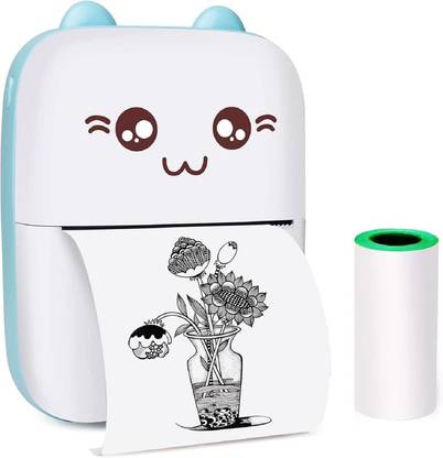 WON Mini Bluetooth Thermal Printer, Portable Label Printer Inkfree Printer Mini Bluetooth Thermal Printer