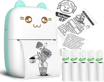 Premio Coppex PCP0001 Mini Bluetooth Thermal Printer, Portable Label Printer Inkfree Printer