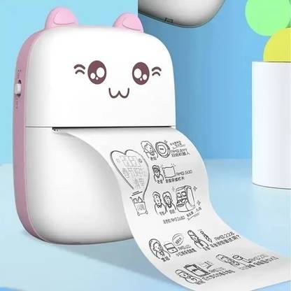Chigy Wooh Mini Bluetooth Thermal Printer, Portable Label Printer Inkfree Printer for kids Thermal Printer