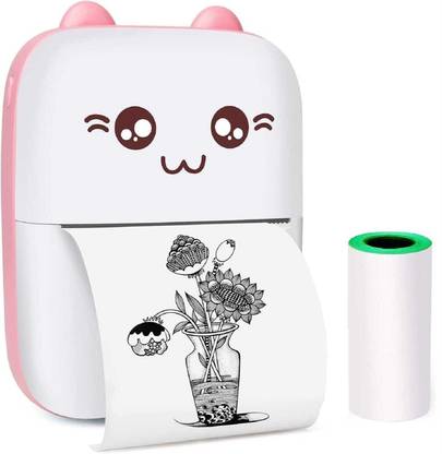 FUTUREZ KEY Portable Mini printer, inkless printer pack of 1 with one roll inkless printer