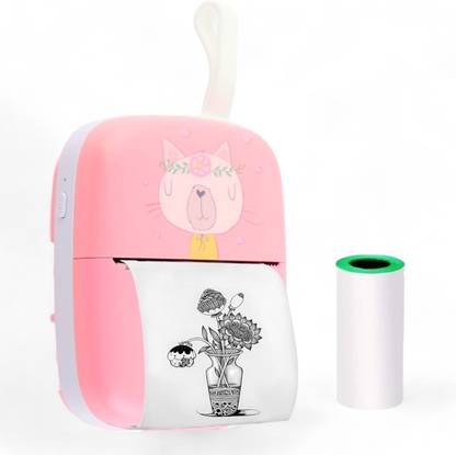 SABIRAT Bluetooth Thermal Printer For Kids & Adults, Reachargeable Label Printer, Inkfree, Android & iOS, Instant Printing