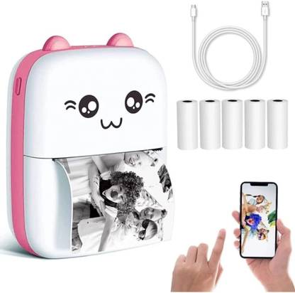 Zeitel Mini Bluetooth Thermal Printer, Portable Label Printer Inkfree mini Printer Thermal Printer