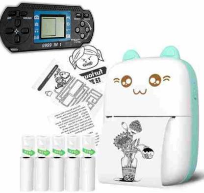 Premio Coppex Mini Bluetooth Thermal Printer + VIDEO GAME FREE Mini Bluetooth Thermal Printer, Portable Label Printer Inkfree Printer