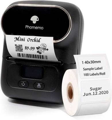 oddpod M110-Black Portable Pocket Printer / Bluetooth Thermal Label Maker