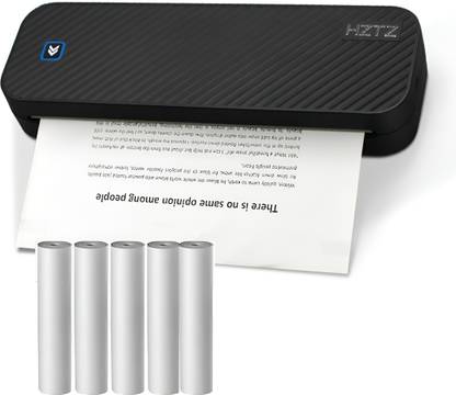 HZTZ A4 Printer Bluetooth Wireless, Inkless Thermal Smart Printer Compatible With Tatoo Printing, Android iOS Smartphone with 5pcs A4 Thermal Roll