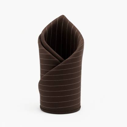 RANDOM STRIPE Striped Poly Satin Pocket Square
