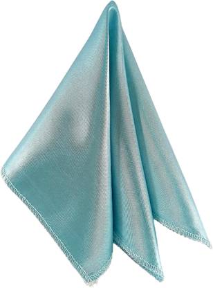 Young Arrow Solid Satin Blend Pocket Square