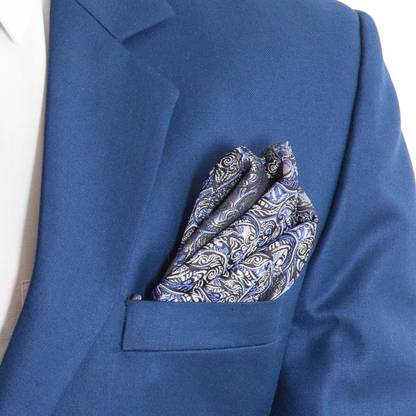 To The Nines Printed Jacquard Pocket Square